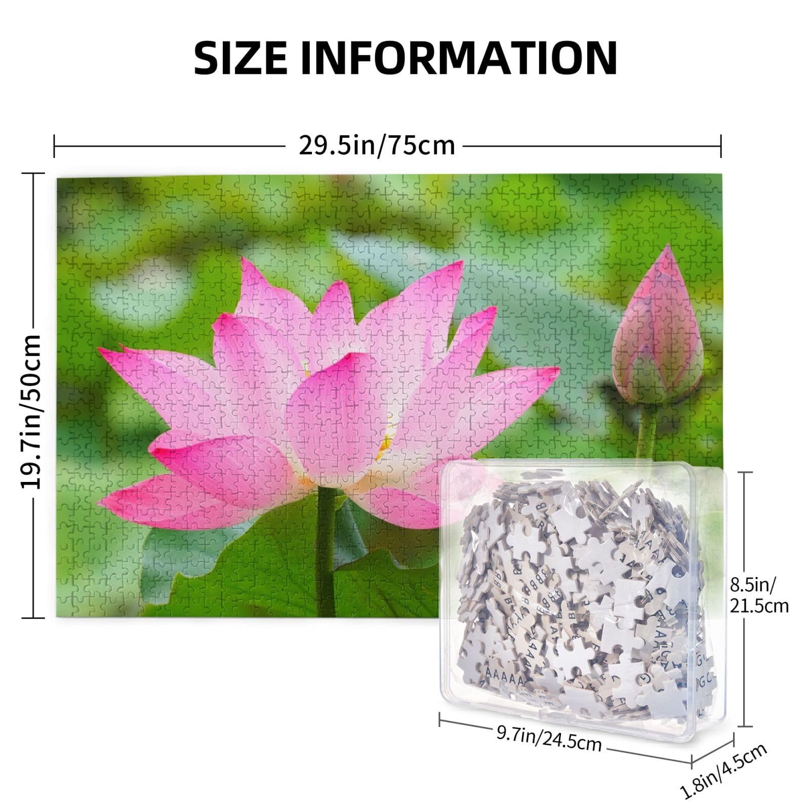 Amazon.co.jp: パズル 蓮の花と蕾 木製 1000ピース